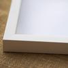 12x18 Shadow Box Frame White | 1 Inch Deep Real Wood Contemporary Shadowbox Display | UV Resistant Acrylic Front, Acid Free Backing, Hanging Hardware | Lucius Picture Style view 3