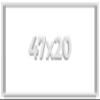 47x20 Shadow Box Frame White | 2 Inches Deep Shadowbox with 1 3/4 Inch Usable Depth | UV Resistant Acrylic Front, Acid Free Backing, and Hanging Hardware | Wentworth Picture Frame Style view 1