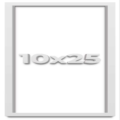 10x25 Shadow Box Frame White | 2 Inches Deep Shadowbox with 1 3/4 Inch Usable Depth | UV Resistant Acrylic Front, Acid Free Backing, and Hanging Hardware | Wentworth Picture Frame Style