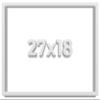 27x18 Shadow Box Frame White | 2 Inches Deep Shadowbox with 1 3/4 Inch Usable Depth | UV Resistant Acrylic Front, Acid Free Backing, and Hanging Hardware | Wentworth Picture Frame Style view 1