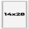14x28 Shadow Box Frame White | 1 Inch Deep Real Wood Contemporary Shadowbox Display | UV Resistant Acrylic Front, Acid Free Backing, Hanging Hardware | Lucius Picture Style view 1