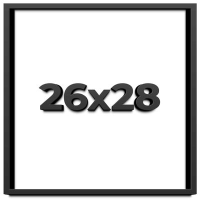 26x28 Shadow Box Frame Black | 2 Inches Deep Shadowbox with 1 3/4 Inch Usable Depth | UV Resistant Acrylic Front, Acid Free Backing, and Hanging Hardware | Whittaker Picture Frame Style