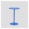 Fodalob 24.4/28.3inch Bar Height Round Cocktail Bar Table, Tall Bistro Pub Table, Counter Bar Height Table for Kitchen, Dining Room, Living Room, Metal Iron (Color : Blue, Size : 48x62cm) view 1