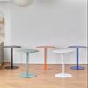 Fodalob 24.4/28.3inch Bar Height Round Cocktail Bar Table, Tall Bistro Pub Table, Counter Bar Height Table for Kitchen, Dining Room, Living Room, Metal Iron (Color : Blue, Size : 48x62cm) view 2