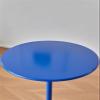 Fodalob 24.4/28.3inch Bar Height Round Cocktail Bar Table, Tall Bistro Pub Table, Counter Bar Height Table for Kitchen, Dining Room, Living Room, Metal Iron (Color : Blue, Size : 48x62cm) view 4
