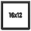16x12 Shadow Box Frame Black | 2 Inches Deep Shadowbox with 1 3/4 Inch Usable Depth | UV Resistant Acrylic Front, Acid Free Backing, and Hanging Hardware | Whittaker Picture Frame Style view 1