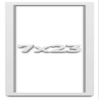 7x23 Shadow Box Frame White | 2 Inches Deep Shadowbox with 1 3/4 Inch Usable Depth | UV Resistant Acrylic Front, Acid Free Backing, and Hanging Hardware | Wentworth Picture Frame Style