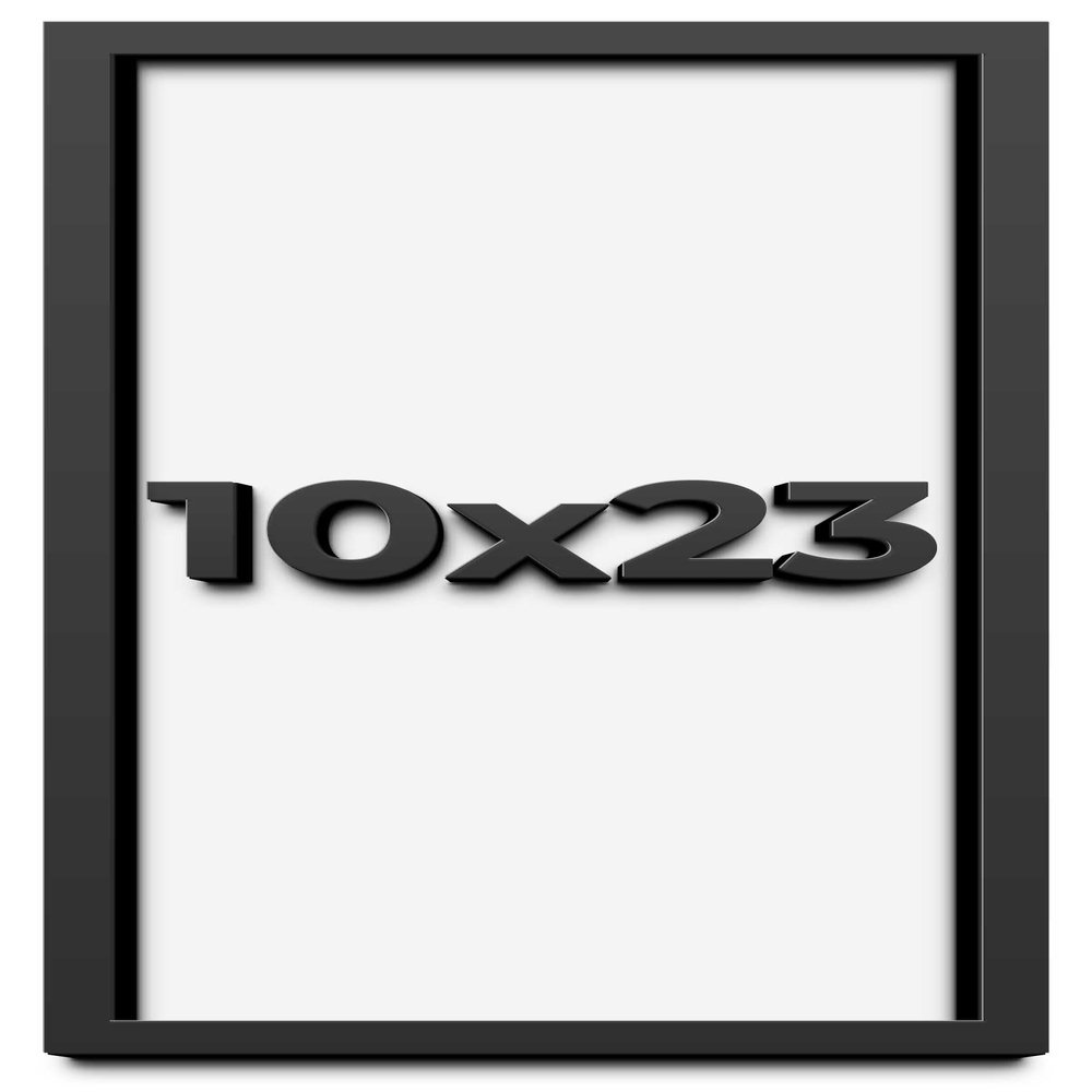 10x23 Shadow Box Frame Black | 2 Inches Deep Shadowbox with 1 3/4 Inch Usable Depth | UV Resistant Acrylic Front, Acid Free Backing, and Hanging Hardware | Whittaker Picture Frame Style