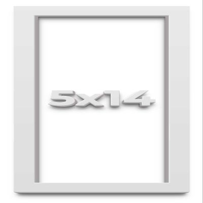 5x14 in Shadow Box Frame White | 1 Inches Deep Real Wood Contemporary Shadowbox Display Frame | UV Resistant Acrylic Front, Acid Free Backing, and Hanging Hardware | Lucius Picture Frame Style
