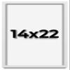 14x22 Shadow Box Frame White | 1 Inches Deep Real Wood Contemporary Shadowbox Display Frame | UV Resistant Acrylic Front, Acid Free Backing, and Hanging Hardware | Lucius Picture Frame Style view 1