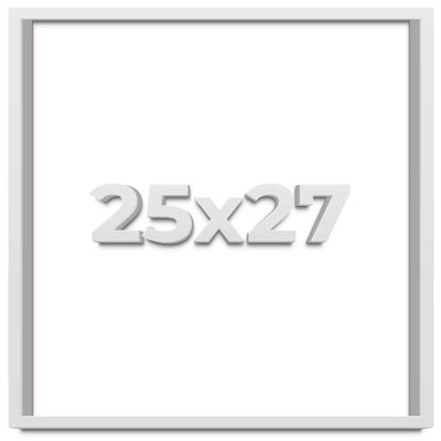 25x27 Shadow Box Frame White | 2 Inches Deep Shadowbox with 1 3/4 Inch Usable Depth | UV Resistant Acrylic Front, Acid Free Backing, and Hanging Hardware | Wentworth Picture Frame Style