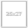 25x27 Shadow Box Frame White | 2 Inches Deep Shadowbox with 1 3/4 Inch Usable Depth | UV Resistant Acrylic Front, Acid Free Backing, and Hanging Hardware | Wentworth Picture Frame Style view 1