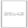 26x43 Shadow Box Frame White | 1 Inches Deep Real Wood Contemporary Shadowbox Display Frame | UV Resistant Acrylic Front, Acid Free Backing, and Hanging Hardware | Lucius Picture Frame Style view 1