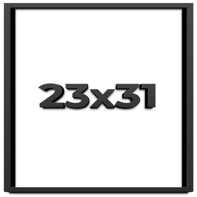 23x31 Shadow Box Frame Black | 2 Inches Deep Shadowbox with 1 3/4 Inch Usable Depth | UV Resistant Acrylic Front, Acid Free Backing, and Hanging Hardware | Whittaker Picture Frame Style