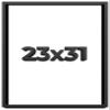 23x31 Shadow Box Frame Black | 2 Inches Deep Shadowbox with 1 3/4 Inch Usable Depth | UV Resistant Acrylic Front, Acid Free Backing, and Hanging Hardware | Whittaker Picture Frame Style view 1
