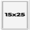 15x25 Shadow Box Frame White | 1 Inch Deep Real Wood Contemporary Shadowbox Display | UV Resistant Acrylic Front, Acid Free Backing, Hanging Hardware | Lucius Picture Style view 1