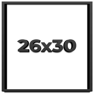 26x30 Shadow Box Frame Black | 2 Inches Deep Shadowbox with 1 3/4 Inch Usable Depth | UV Resistant Acrylic Front, Acid Free Backing, and Hanging Hardware | Whittaker Picture Frame Style