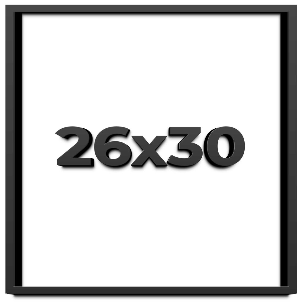 26x30 Shadow Box Frame Black | 2 Inches Deep Shadowbox with 1 3/4 Inch Usable Depth | UV Resistant Acrylic Front, Acid Free Backing, and Hanging Hardware | Whittaker Picture Frame Style