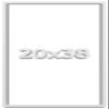 20x38 Shadow Box Frame White | 2 Inches Deep Shadowbox with 1 3/4 Inch Usable Depth | UV Resistant Acrylic Front, Acid Free Backing, and Hanging Hardware | Wentworth Picture Frame Style view 1
