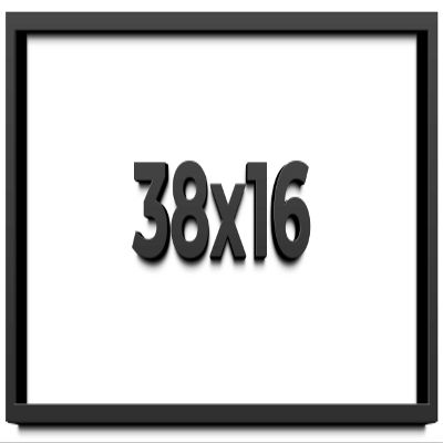 38x16 Shadow Box Frame Black | 2 Inches Deep Shadowbox with 1 3/4 Inch Usable Depth | UV Resistant Acrylic Front, Acid Free Backing, and Hanging Hardware | Whittaker Picture Frame Style