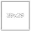 29x29 Shadow Box Frame White | 2 Inches Deep Shadowbox with 1 3/4 Inch Usable Depth | UV Resistant Acrylic Front, Acid Free Backing, and Hanging Hardware | Wentworth Picture Frame Style view 1