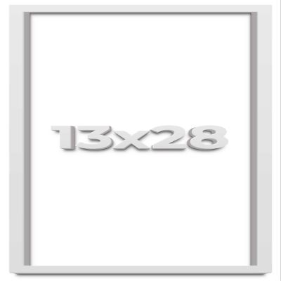 13x28 Shadow Box Frame White | 2 Inches Deep Shadowbox with 1 3/4 Inch Usable Depth | UV Resistant Acrylic Front, Acid Free Backing, and Hanging Hardware | Wentworth Picture Frame Style