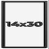 14x30 Shadow Box Frame Black | 2 Inches Deep Shadowbox with 1 3/4 Inch Usable Depth | UV Resistant Acrylic Front, Acid Free Backing, and Hanging Hardware | Whittaker Picture Frame Style view 1