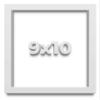 9x10 Shadow Box Frame White | 1 Inch Deep Real Wood Contemporary Shadowbox Display | UV Resistant Acrylic Front, Acid Free Backing, Hanging Hardware | Lucius Picture Style view 1