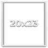 20x23 Shadow Box Frame White | 2 Inches Deep Shadowbox with 1 3/4 Inch Usable Depth | UV Resistant Acrylic Front, Acid Free Backing, and Hanging Hardware | Wentworth Picture Frame Style view 1