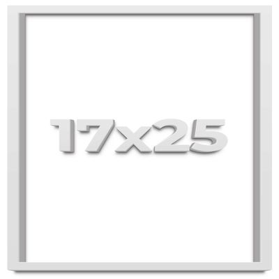 17x25 Shadow Box Frame White | 2 Inches Deep Shadowbox with 1 3/4 Inch Usable Depth | UV Resistant Acrylic Front, Acid Free Backing, and Hanging Hardware | Wentworth Picture Frame Style