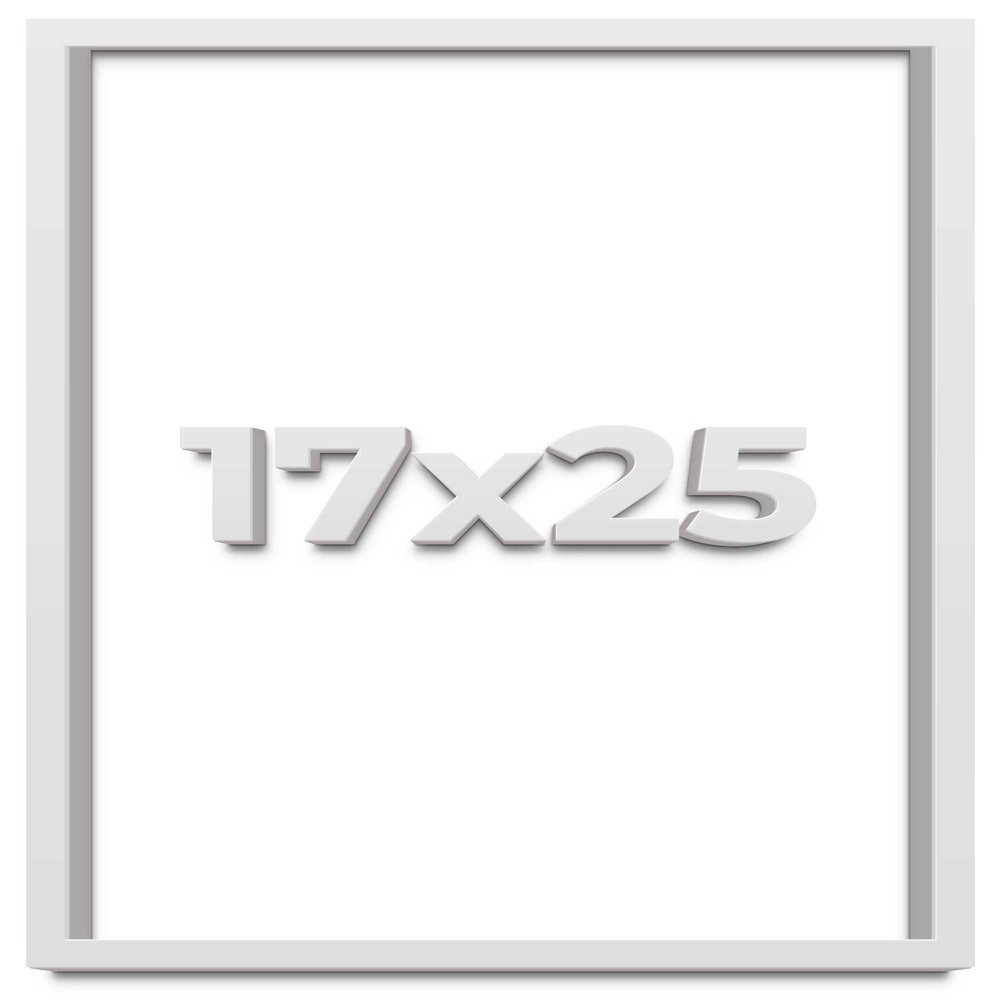 17x25 Shadow Box Frame White | 2 Inches Deep Shadowbox with 1 3/4 Inch Usable Depth | UV Resistant Acrylic Front, Acid Free Backing, and Hanging Hardware | Wentworth Picture Frame Style