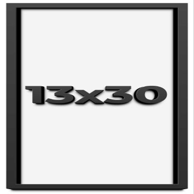 13x30 Shadow Box Frame Black | 2 Inches Deep Shadowbox with 1 3/4 Inch Usable Depth | UV Resistant Acrylic Front, Acid Free Backing, and Hanging Hardware | Whittaker Picture Frame Style