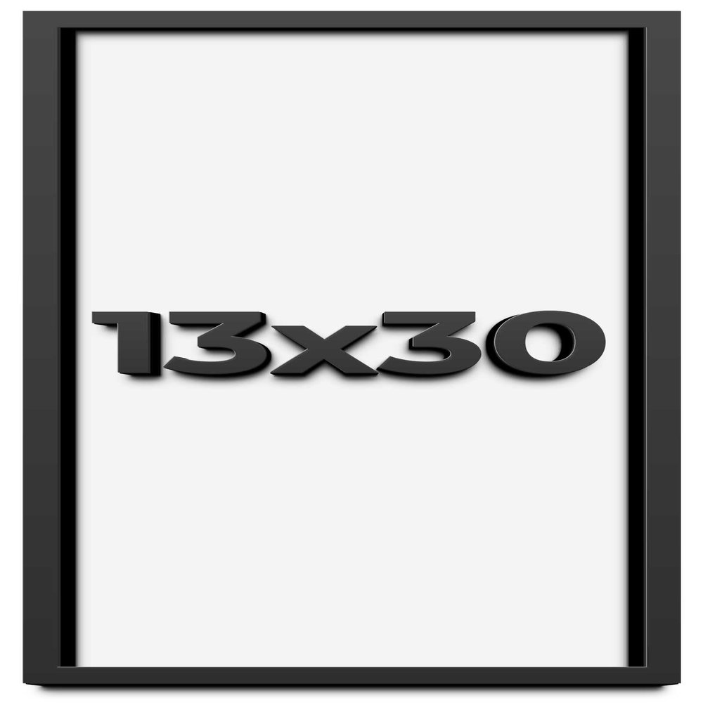 13x30 Shadow Box Frame Black | 2 Inches Deep Shadowbox with 1 3/4 Inch Usable Depth | UV Resistant Acrylic Front, Acid Free Backing, and Hanging Hardware | Whittaker Picture Frame Style