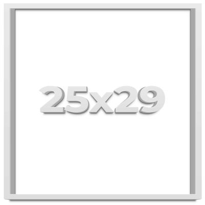 25x29 Shadow Box Frame White | 2 Inches Deep Shadowbox with 1 3/4 Inch Usable Depth | UV Resistant Acrylic Front, Acid Free Backing, and Hanging Hardware | Wentworth Picture Frame Style