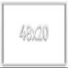 48x20 Shadow Box Frame White | 1 Inches Deep Real Wood Contemporary Shadowbox Display Frame | UV Resistant Acrylic Front, Acid Free Backing, and Hanging Hardware | Lucius Picture Frame Style view 1