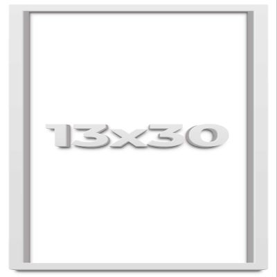 13x30 Shadow Box Frame White | 2 Inches Deep Shadowbox with 1 3/4 Inch Usable Depth | UV Resistant Acrylic Front, Acid Free Backing, and Hanging Hardware | Wentworth Picture Frame Style