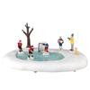 Lemax Girls Play Hockey, Too!, Battery Operated (4.5V) #34085 view 1