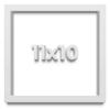 11x10 Shadow Box White Contemporary Wood Shadow Box with White Acid-Free Backing, UV Acrylic & Hanging Hardware view 1