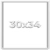 30x34 Shadow Box Frame White | 1 Inches Deep Real Wood Contemporary Shadowbox Display Frame | UV Resistant Acrylic Front, Acid Free Backing, and Hanging Hardware | Lucius Picture Frame Style view 1