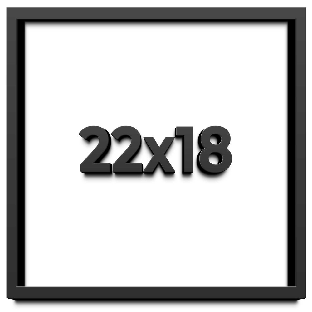 22x18 Shadow Box Frame Black | 2 Inches Deep Shadowbox with 1 3/4 Inch Usable Depth | UV Resistant Acrylic Front, Acid Free Backing, and Hanging Hardware | Whittaker Picture Frame Style