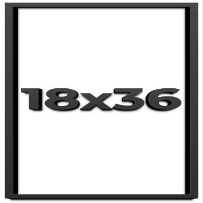 18x36 Shadow Box Frame Black | 2 Inches Deep Shadowbox with 1 3/4 Inch Usable Depth | UV Resistant Acrylic Front, Acid Free Backing, and Hanging Hardware | Whittaker Picture Frame Style