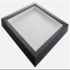 16x15 Shadow Box Frame Black | 2 Inches Deep Shadowbox with 1 3/4 Inch Usable Depth | UV Resistant Acrylic Front, Acid Free Backing, and Hanging Hardware | Whittaker Picture Frame Style view 1