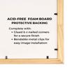 16x15 Shadow Box Frame Black | 2 Inches Deep Shadowbox with 1 3/4 Inch Usable Depth | UV Resistant Acrylic Front, Acid Free Backing, and Hanging Hardware | Whittaker Picture Frame Style view 3
