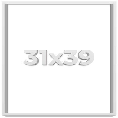 31x39 Shadow Box Frame White | 2 Inches Deep Shadowbox with 1 3/4 Inch Usable Depth | UV Resistant Acrylic Front, Acid Free Backing, and Hanging Hardware | Wentworth Picture Frame Style