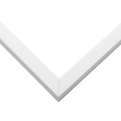 26x6 Shadow Box Frame White | 1 Inches Deep Real Wood Contemporary Shadowbox Display Frame | UV Resistant Acrylic Front, Acid Free Backing, and Hanging Hardware | Lucius Picture Frame Style