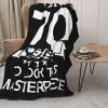 70 Year Old Birthday Gifts Soft Blanket Double-Sided Throw Blanket Light Weight Blankets Flannel Fleece for Couch Sofa Bedding for Men Women Gifts 50"X60" view 2