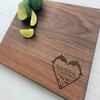 Personalized Cutting Board, Custom Cutting Board, Dolphin Themed Gift, Couples Gift, Wedding Gift, Florida Gift, Dolphins, Valentines, 067 (Maple, 11" x 6") view 1