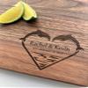 Personalized Cutting Board, Custom Cutting Board, Dolphin Themed Gift, Couples Gift, Wedding Gift, Florida Gift, Dolphins, Valentines, 067 (Maple, 11" x 6") view 2