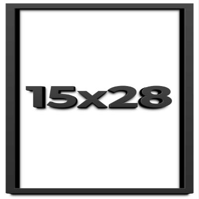 15x28 Shadow Box Frame Black | 2 Inches Deep Shadowbox with 1 3/4 Inch Usable Depth | UV Resistant Acrylic Front, Acid Free Backing, and Hanging Hardware | Whittaker Picture Frame Style