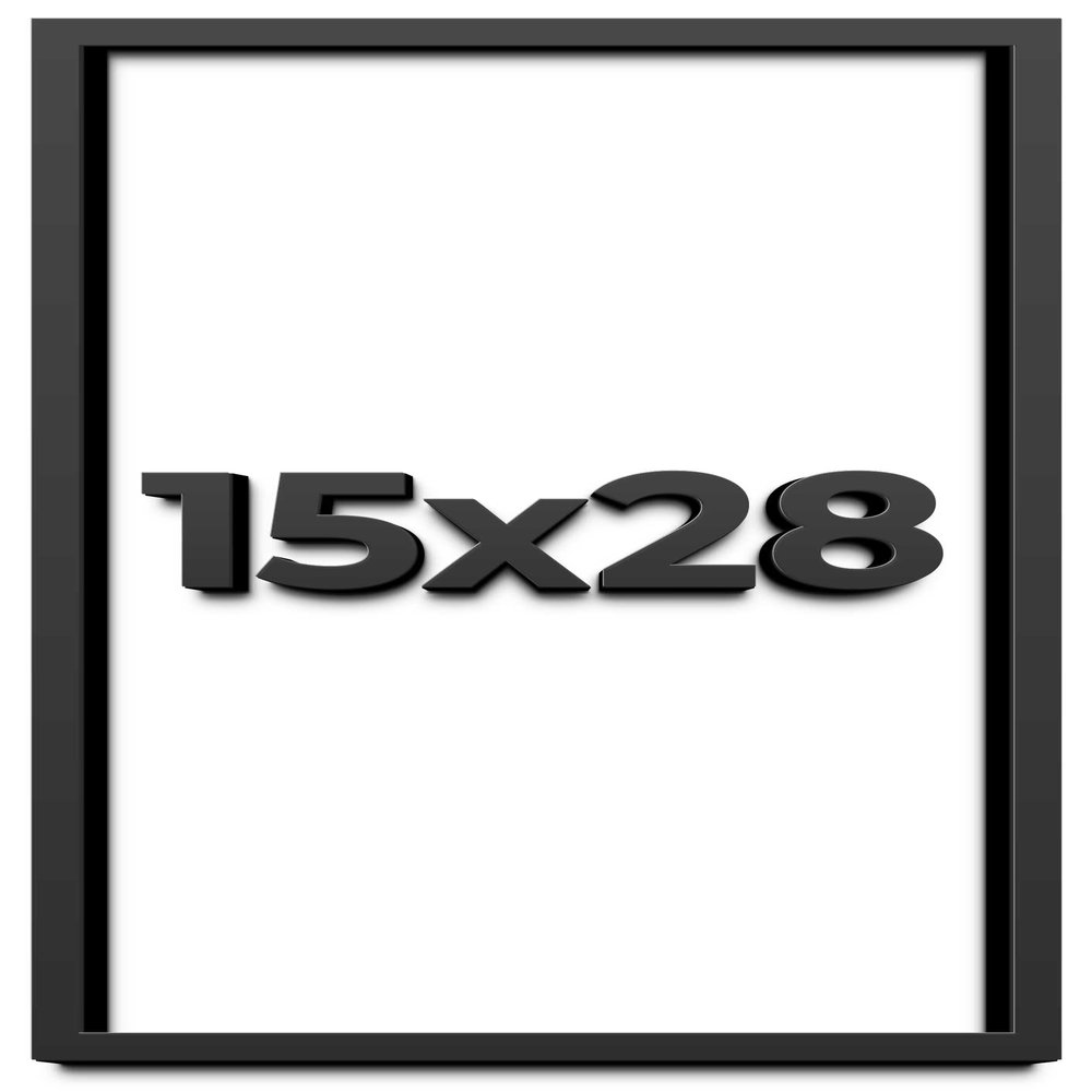 15x28 Shadow Box Frame Black | 2 Inches Deep Shadowbox with 1 3/4 Inch Usable Depth | UV Resistant Acrylic Front, Acid Free Backing, and Hanging Hardware | Whittaker Picture Frame Style